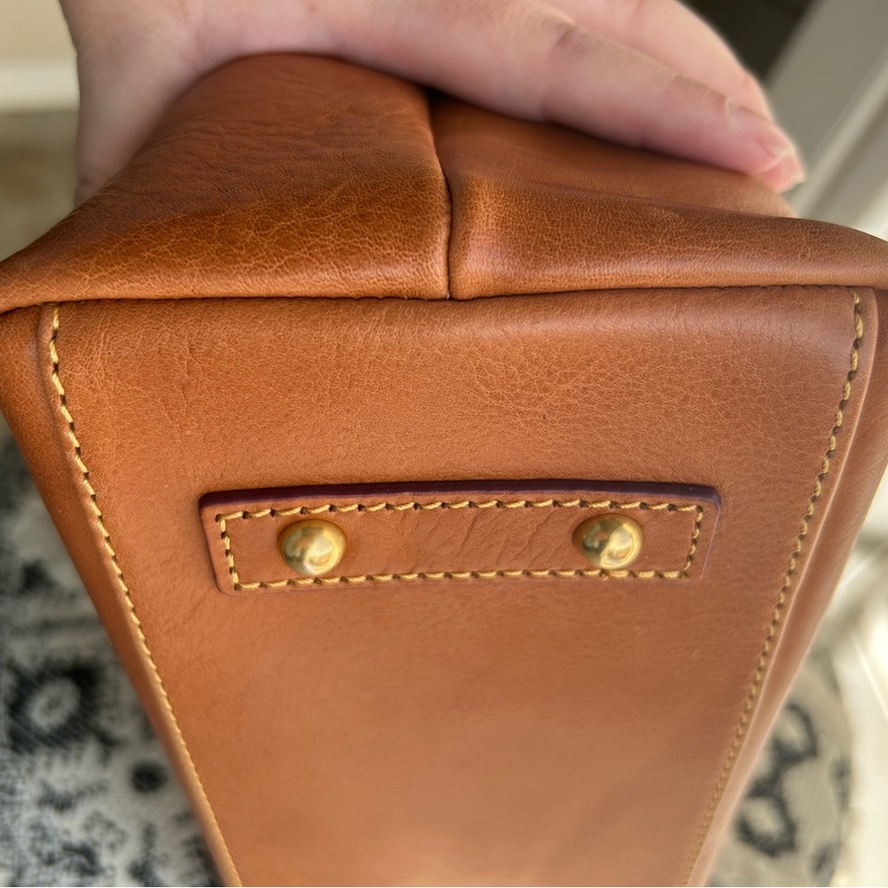 Dooney & Bourke Brown Leather Hobo Bag - Picture 8 of 16